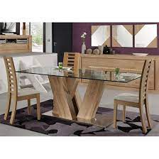 Modern Glass Dining Table Set For 6