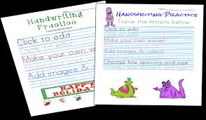 Basic print trace or hollow letters appear on your d'nealian handwriting practice worksheets. Handwriting Practice And Copywork Worksheets Maker