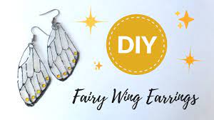 diy fairy wings earrings fantasy