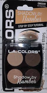l a colors shadow by number eyeshadow