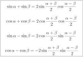 Summary Of Trigonometric Identities