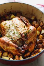 It takes 20 minutes roasting time at 350 degrees so multiply 20 minutes x 5 to ge 100 •preheat oven to 350 degrees f (175 degrees c). Whole Roast Chicken With Potatoes