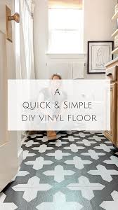 a quick simple diy vinyl floor