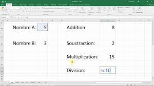 comment réaliser des calculs avec excel