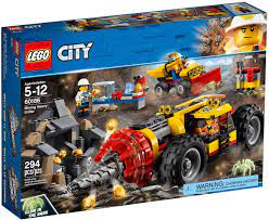 Đồ Chơi LEGO City 60186 - Máy đào Hầm khổng lồ (LEGO City 60186 Mining  Heavy Driller)