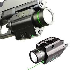 Tactical Led Pistol Flashlight Green Laser Combo Handgun Sight 200 Lumens Weapon Light Fit Glock 1911 Wish