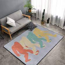 colorful bigfoot rectangle rug carpet
