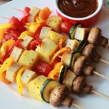 vegetable skewers oven or grill