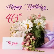 free 40th years happy birthday image