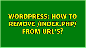 php eliminating index php from