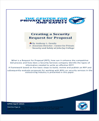 27 Professional Proposal Letter Security Services Sample Get