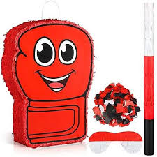 sratte red boxing gloves pinata cute