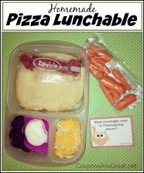 frugal lunch idea homemade pizza lunchable