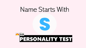 name starts with s personality traits