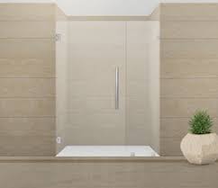 Frameless shower door on tub. Glass Shower Doors Frameless Glass Shower Enclosures Panel