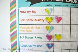 Free Printable Preschool Chore Chart The Mommy Ideas Make A