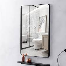 Black Rectangle Long Bathroom Decor