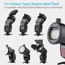 Inus C 0109099 Godox Flash Diffuser Light Softbox Speedlite Flash Accessories Kit S R1 Ak R1 With Universal Mount Adpater For Canon For