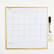 I've shared my free calendar below, but if you have a digital file of a calendar that you'd like to use, then by all means use it! Framed Dry Erase Calendar Paper Source