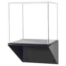 acrylic display case with black wall