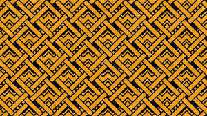 yellow and black geometric pattern
