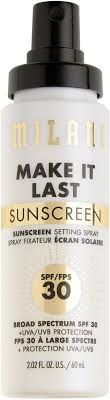 best setting sprays with spf for face