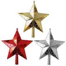 Buy the latest christmas tree star gearbest.com offers the best christmas tree star products online shopping. Shiny Xmas Decorative 9 5 Inches Christmas Star Tree Topper For Table Top Ornament Reusable Shopee Philippines