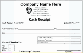 Cash Receipt Template Elegant Money Receipt Format Word Payment