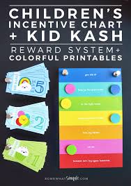 Behavior Chart Kid Kash Printable Reward System