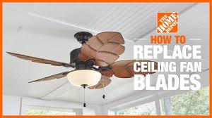 how to replace ceiling fan blades the
