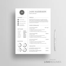 Professional Cv Template Matching Cover Letter Reference Page