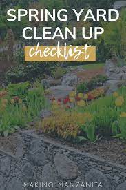 Spring Yard Clean Up Checklist Making