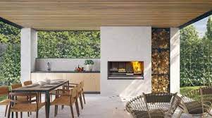 Escea Ek950 Outdoor Kitchen Fireplace