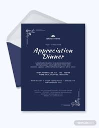 8 appreciation dinner invitations