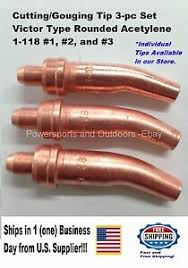 Details About Cutting Gouging Rounded Tip Set Victor Type 1 118 1 2 3 Acetylene
