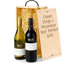 australian red white wine gift box