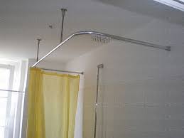 u shape aluminium shower curtain rod