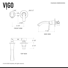 Vigo Aldous Wall Mount Bathroom Faucet