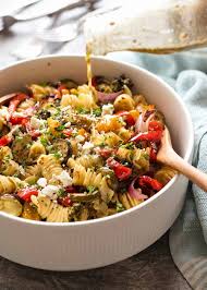 marinated vegetarian pasta salad