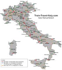 italy train map the rail travel