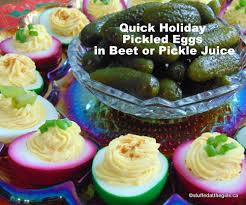 quick holiday pickled eggs in beet or