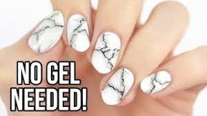 realistic white marble nails using
