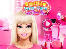 barbie face care play free