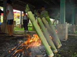 Image result for cooking bamboo chicken Sarawak