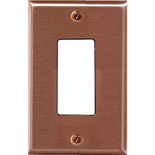 Plated Copperstone Switch Plate Wall