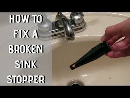 how to fix a broken sink stopper easy