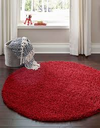 ikea red round rug 6ft diameter for
