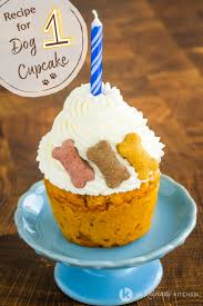 A dog cake recipe to celebrate dozer's birthday!! Single Serving Dog Cupcake