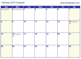 Free 2015 Printable Calendar Template With Holidays 2016 Printable