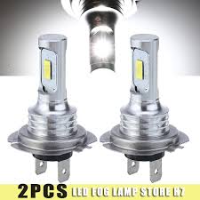 2pcs h7 led headlight replace xenon